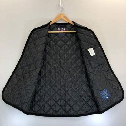 極美品◆ラベンハム キルティングべスト SLJ2039 G95 イギリス製 ブラック サイズ40 LAVENHAM 【AFA18】