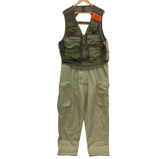 ナイジェル ケーボン ミハラヤスヒロ ナバルダンガリー オーバーオール カーキ メンズ サイズ50 コラボ NIGEL CABOURN MIHARA YASUHIRO SURVIVAL DUNGAREE 【AFA19】