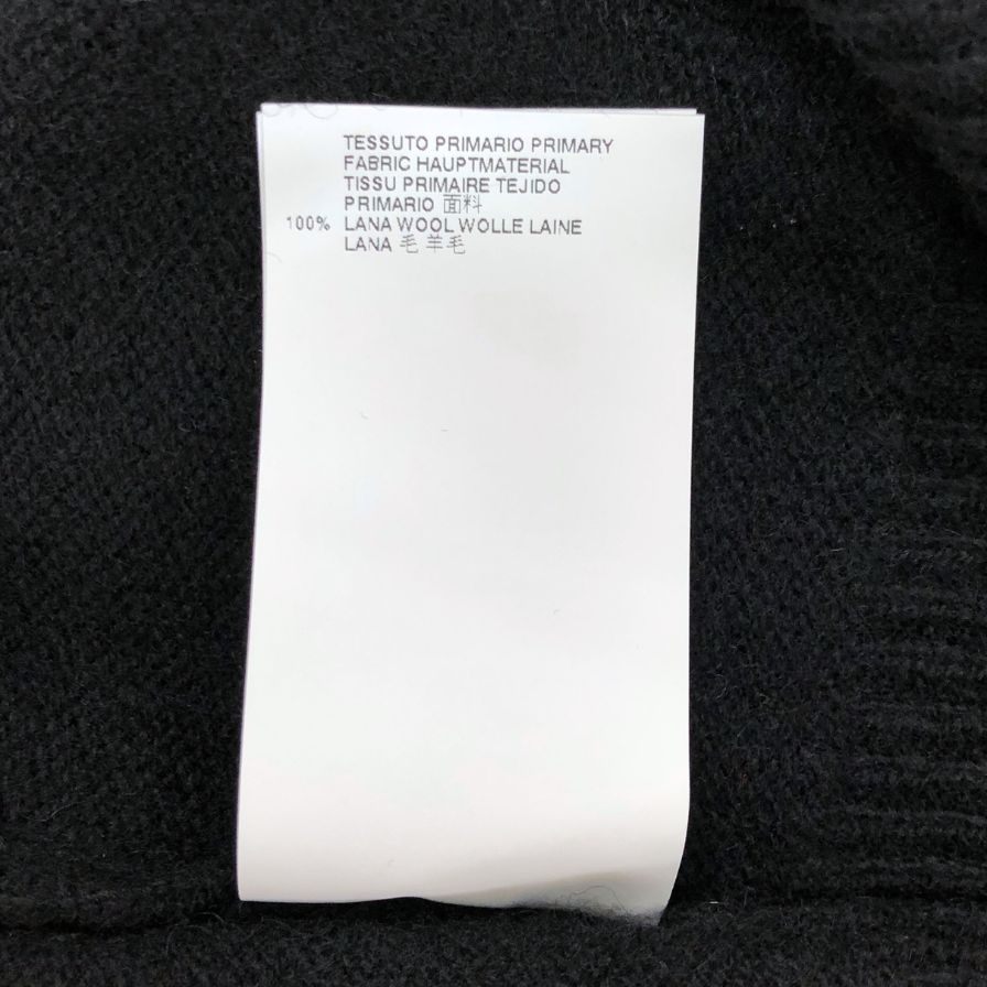 極美品◆ディースクエアード トップス セーター ウール100% レディース サイズL ブラック S72HA0571 S15410 DSQUARED2 【AFB8】
