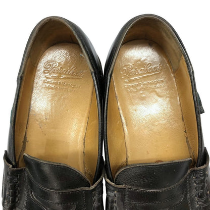 パラブーツ ローファー ランス レザー ブラック サイズ8 メンズ PARABOOT REIMS ローファー 約26.5cm【LA】【中古】