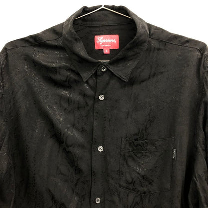 美品◆シュプリーム 20SS スネークシャツ 長袖 シャツ ブラック サイズ L  supreme 【AFB9】