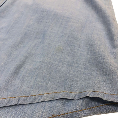 美品◆シアーズ 70S 三角タグ シャンブレーシャツ ブルー系 メンズ サイズ15.5 Sears 【AFB9】