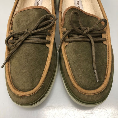 コールハーン スリッポン ゼログランド レックスリッパー C36300 モカシン ボア スウェード カーキ メンズ サイズ10.5 COLE HAAN 約28.5cm【AFD15-2】