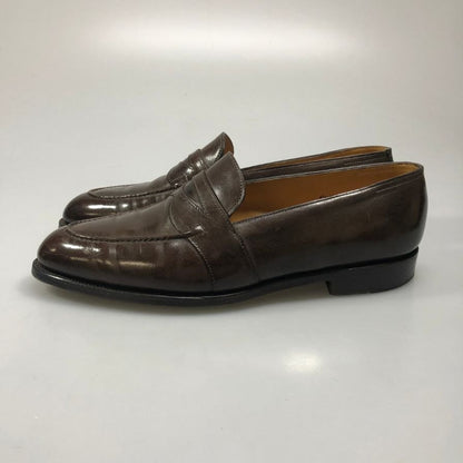 ジョンロブ ローファー フルストラップ フェンコート 4098ラスト レザー メンズ ブラウン サイズ6.5E JOHN LOBB FENCOTE ローファー 約25.5cm【LA】【中古】