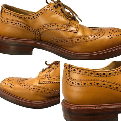 トリッカーズ レザーシューズ バートン ウィングチップ M5633 ベージュ メンズ サイズ8 Tricker`s BOURTON ビジネスシューズ 約26.5cm【LA】【中古】
