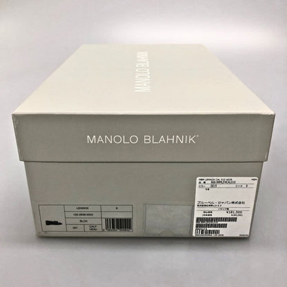 マノロブラニク タッセルローファー ブラック サイズ9 MANOLO BLAHNIK 約27.5cm【AFD5】