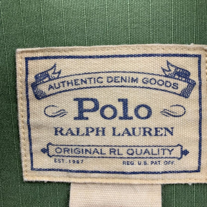 美品◆ポロ ラルフローレン 国内正規 ミリタリーシャツジャケット メンズ サイズL カーキ Polo Ralph Lauren 【AFB33】