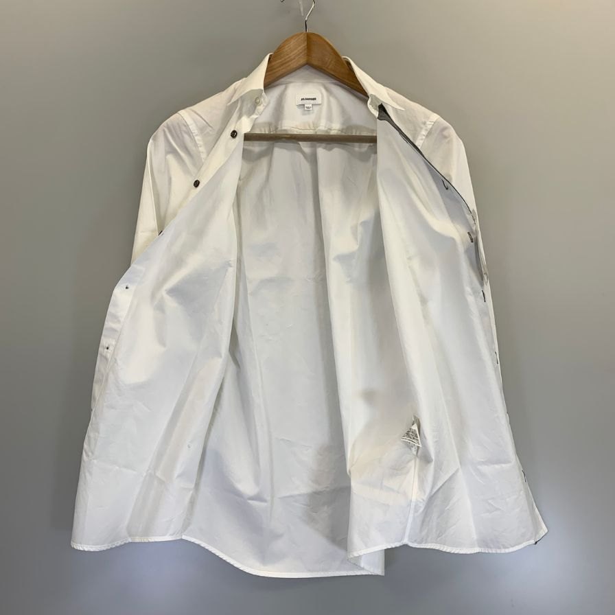 美品◆ジルサンダー 長袖シャツ ホワイト メンズ サイズ37 JIL SANDER 【AFB34】