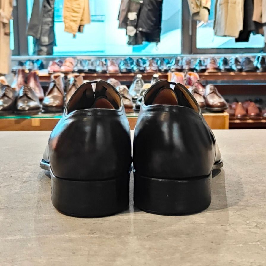 ジョンロブ レザーシューズ ベケッツ ストレートチップ カーフ 8000ラスト ブラック メンズ サイズ UK6.5E JOHN LOBB BECKETTS ビジネスシューズ 約25.0cm【LA】【中古】