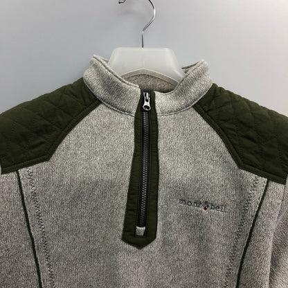 美品◆モンベル コリア ハーフジップ トップス レディース サイズM 160-170cm グレー mont-bell 【AFB26】
