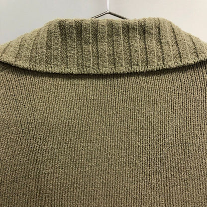 美品◆エルメネジルド ゼニア カーディガン コットン グレー系 メンズ サイズS Ermenegildo Zegna 【AFB41】