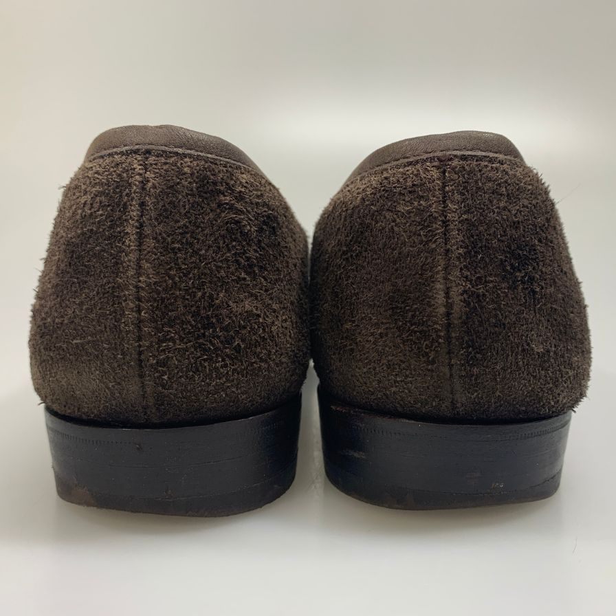 クロケット&ジョーンズ HARCOURT2 ローファー スエード ブラウン サイズUK6E Crockett&Jones ローファー 約25.5cm【LA】【中古】