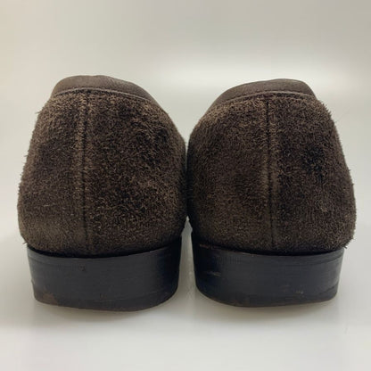 クロケット&ジョーンズ HARCOURT2 ローファー スエード ブラウン サイズUK6E Crockett&Jones ローファー 約25.5cm【LA】【中古】