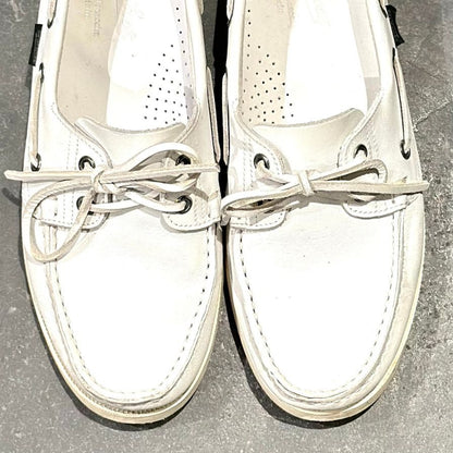 パラブーツ デッキシューズ バース ホワイト サイズ5.5 PARABOOT ビジネスシューズ 約24.0cm【LA】【中古】