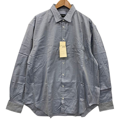 新品同様◆ジョルジオ アルマーニ 長袖シャツ グレー コットン サイズ45 GIORGIO ARMANI 【AFB14】