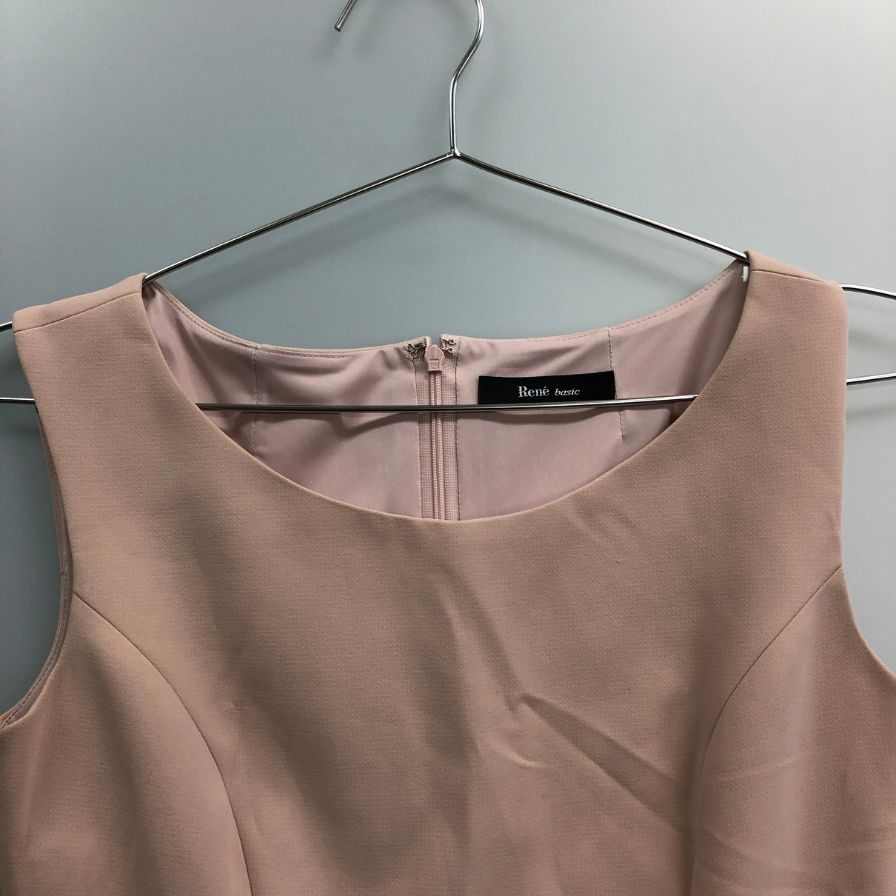 美品◆ルネベーシック ノースリーブ ワンピース レディース ピンク サイズ32 Rene basic 【AFA13】