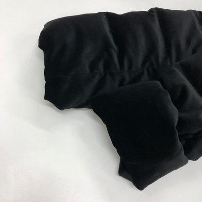 美品◆ルネ ベロア ティアード ロングダウンコート 羽毛混 フード 38サイズ レディース ジェットブラック Rene 【AFA20】