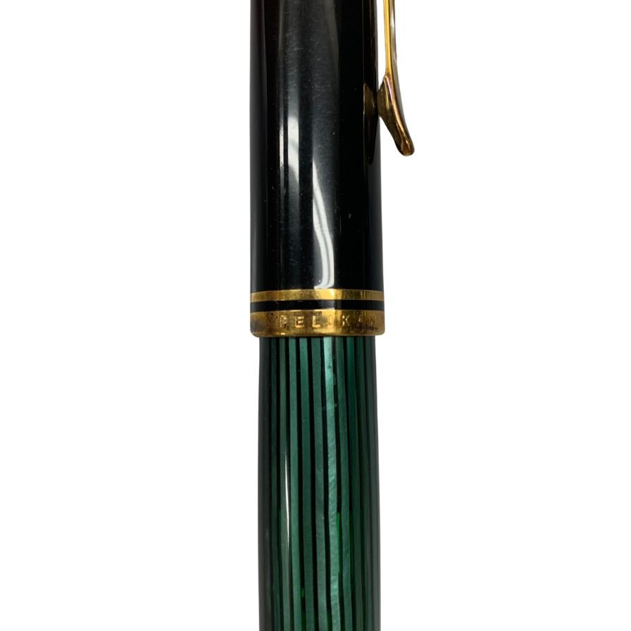 ペリカン pelican 万年筆 585 14KARAT 緑縞 ゴールド 14金 ペリカン pelican 万年筆 585 14KARAT 緑縞 ゴールド 14金
