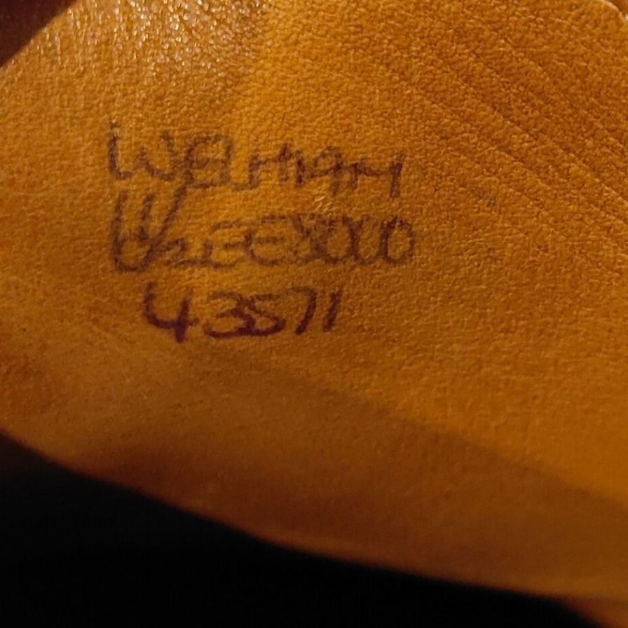 ジョンロブ レザーシューズ ウェルハム Uチップ カーフ 8000ラスト ブラック メンズ サイズUK6.5EE JOHN LOBB WELHAM ビジネスシューズ 約25.0cm【LA】【中古】