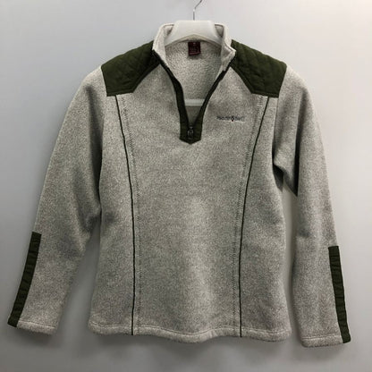 美品◆モンベル コリア ハーフジップ トップス レディース サイズM 160-170cm グレー mont-bell 【AFB26】