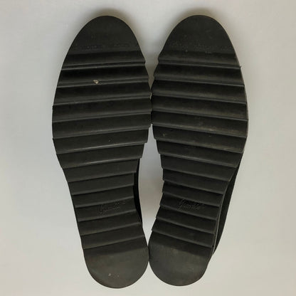 ジャコメッティ スエードシューズ シャークソール プレーントゥ ブラック メンズ サイズ42 F.LLI GIACOMETTI 約27.0cm【AFD9】