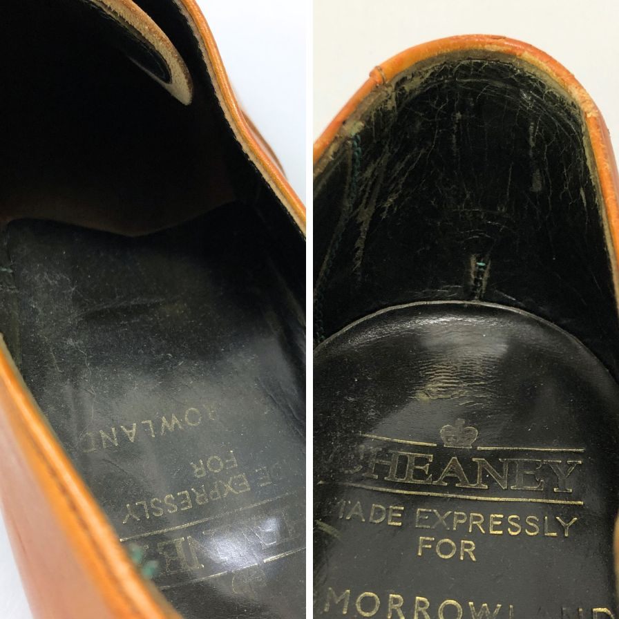 ジョセフチーニー トゥモローランド レザーシューズ 別注 ストレートチップ ライトブラウン メンズ サイズ7 JOSEPHCHEANEY TOMMOROWLAND ビジネスシューズ 約25.5cm【LA】【中古】