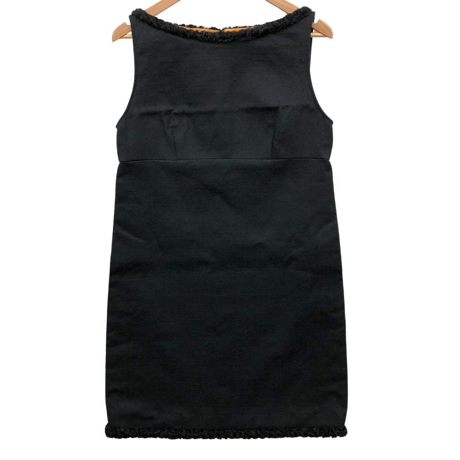 極美品◆ディースクエアード ノースリーブ ワンピース レディース サイズ42 ブラック S73CT0940 S42984 DSQUARED2 【AFB44】