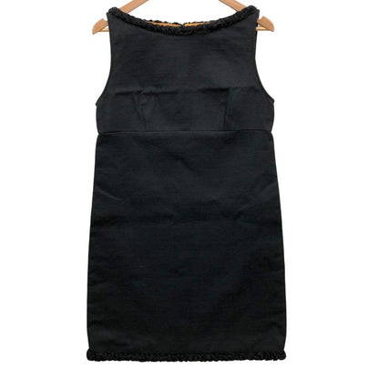 極美品◆ディースクエアード ノースリーブ ワンピース レディース サイズ42 ブラック S73CT0940 S42984 DSQUARED2 【AFB44】