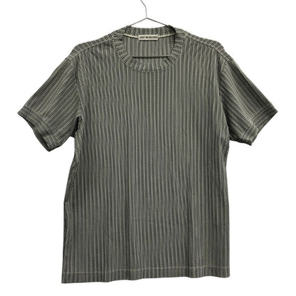 美品◆イッセイミヤケマン 半袖プリーツTシャツ グレー サイズM ISSEY MIYAKE MEN 【AFB43】