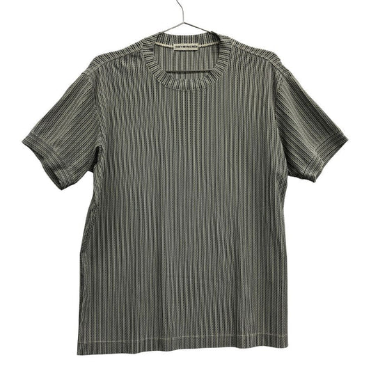 美品◆イッセイミヤケマン 半袖プリーツTシャツ グレー サイズM ISSEY MIYAKE MEN 【AFB43】