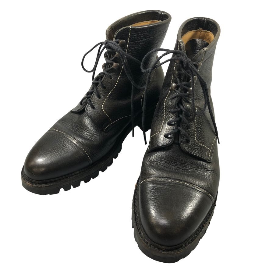 ジョンロブ ロッキー ブーツ グレインレザー ブラック サイズ7.5 メンズ JOHN LOBB 約26.0cm【AFC42】