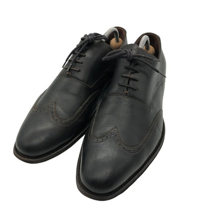 グッチ ウイングチップ カーフ 裏地GGキャンパス メンズ ブラック サイズ39.5E GUCCI 約24.5cm【PTM3】