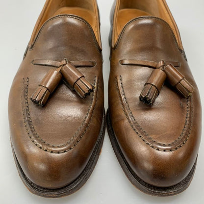 クロケット&ジョーンズ タッセルローファー キャベンディッシュ レザー カーフ 9376 ブラウン メンズ サイズ6E CROCKETT&JONES cavendish 2 約24.5cm【AFC41】