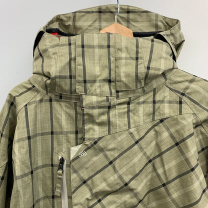 シックスエイトシックス スノボウェア メンズ Lサイズ チェック柄 グレー系 686【AFB51】【中古】
