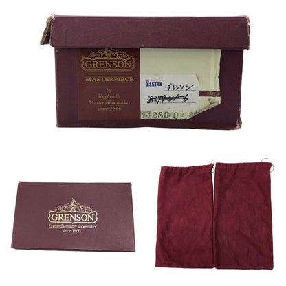グレンソン レザーシューズ ウイングチップ マスターピース バーガンディ サイズ8.5E メンズ GRENSON ビジネスシューズ 約27.0cm【LA】【中古】