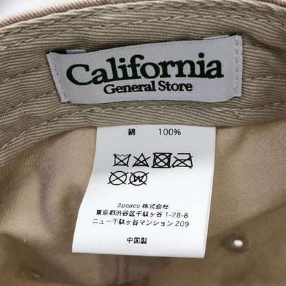 カリフォルニアジェネラルストア キャップ ベージュ ユニセックス California General Store【AFI20】【中古】