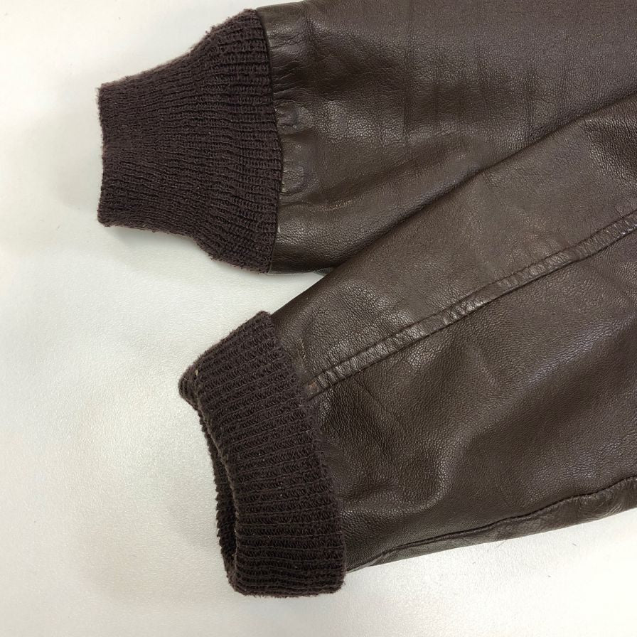 美品◆クーパー レザージャケット フライトジャケット A-2 メンズ ブラウン サイズS COOPER 【AFG1】