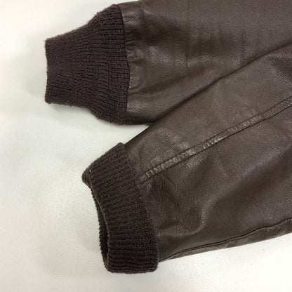 美品◆クーパー レザージャケット フライトジャケット A-2 メンズ ブラウン サイズS COOPER 【AFG1】