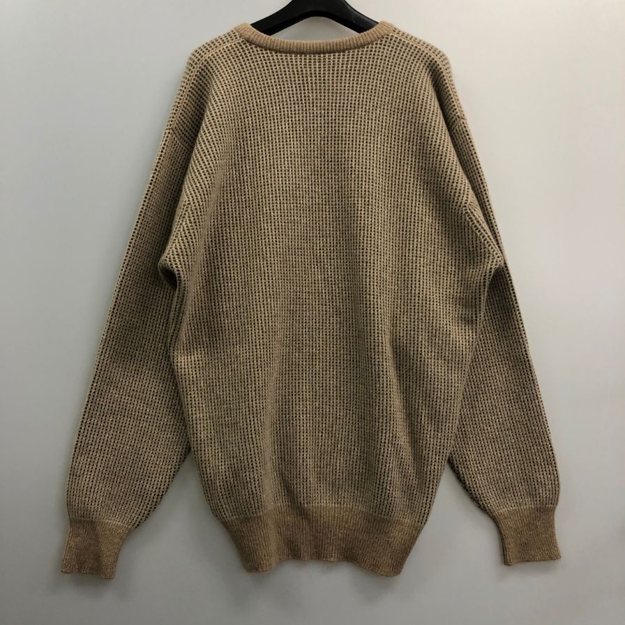 美品◆ニーマン マーカス エクスクルーシブ クルーネックニット カシミヤ ブラウン系 メンズ サイズM NEIMAN MARCUS 【AFB41】