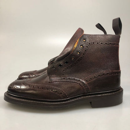 トリッカーズ ストウ カントリーブーツ グレインレザー ウイングチップ 948315 5634/54 ボルドー 7ハーフ Tricker’ｓ ブーツ 約26.0cm【LA】【中古】