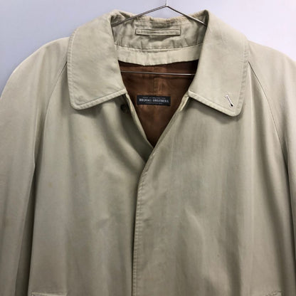 中古◆ブルックスブラザーズ バルカラーコート 80S 英国製 ベージュ メンズ サイズ38 Brooks Brothers vintage 【AFA3】
