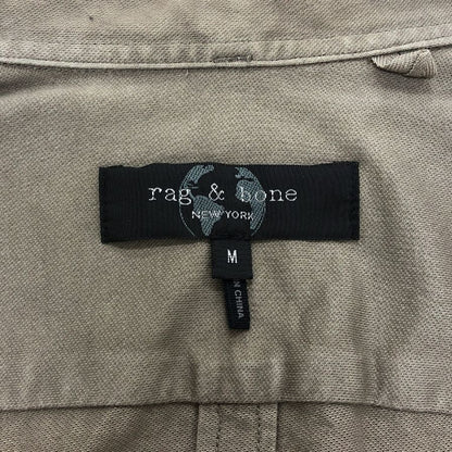 極美品◆ラグ＆ボーン BDシャツ スチールボタン メンズ サイズM カーキ rag&bone 【AFB10】
