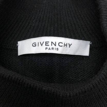 極美品◆ジバンシー ニット セーター ミドルネック メンズ カシミア100%  サイズL ブラック BW90304Z2U GIVENCHY 【AFB24】