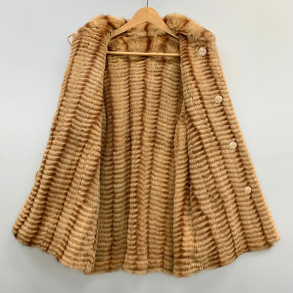 極美品◆ジェニファーレオナルディ ハーフコート ベージュ フリーサイズ ラムレザー レディース Jennifer Leonardi 【AFG1】
