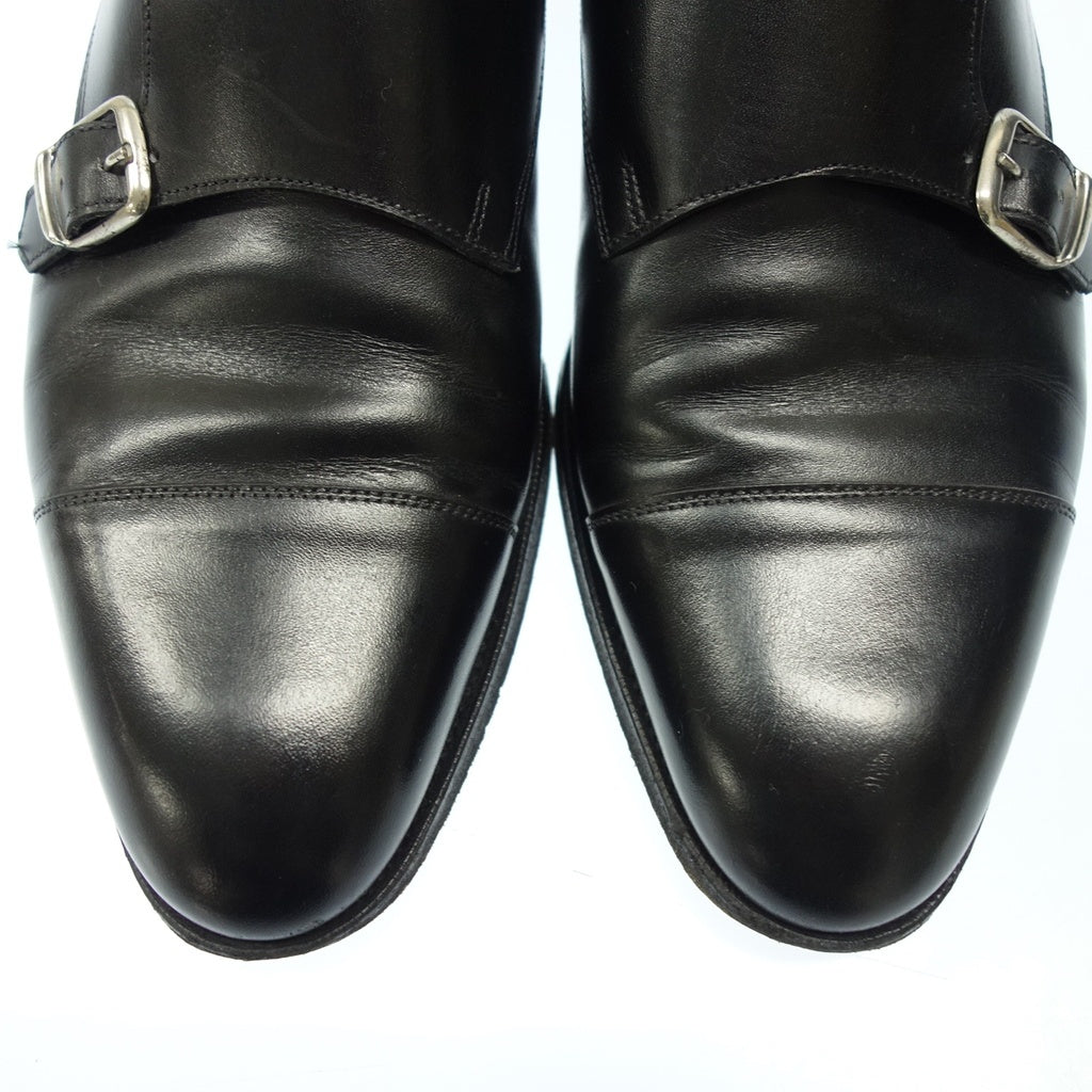 Used Edward Green Leather Shoes Double Monk Strap Shoes Westminster 82 Last Men's Black Size UK6E EDWARD GREEN [AFC41] 