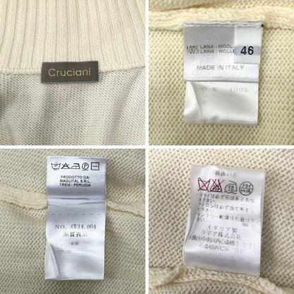 クルチアーニ ジップアップニット メンズ ウール サイズ 46 cruciani【LA】