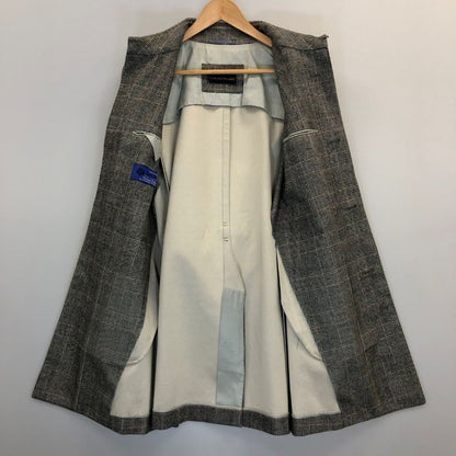 中古◆トゥモローランド ロロピアーナ ステンカラーコート 千鳥格子 ウール グレー メンズ サイズ42 TOMORROWLAND STORM SYSTEM 【AFB28】