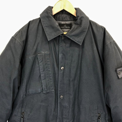 美品◆ストーンアイランド ゴースト ダウンジャケット ブラック メンズ サイズM Stone Island 【AFA3】