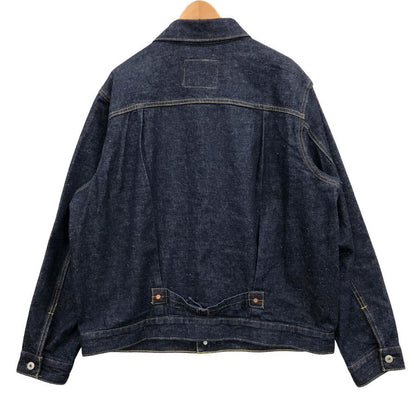 極美品◆リーバイス プレミアム デニムジャケット トラッカージャケット A31740002 ファーストタイプ バックバックル ブルー サイズL メンズ Levi's 【AFB7】
