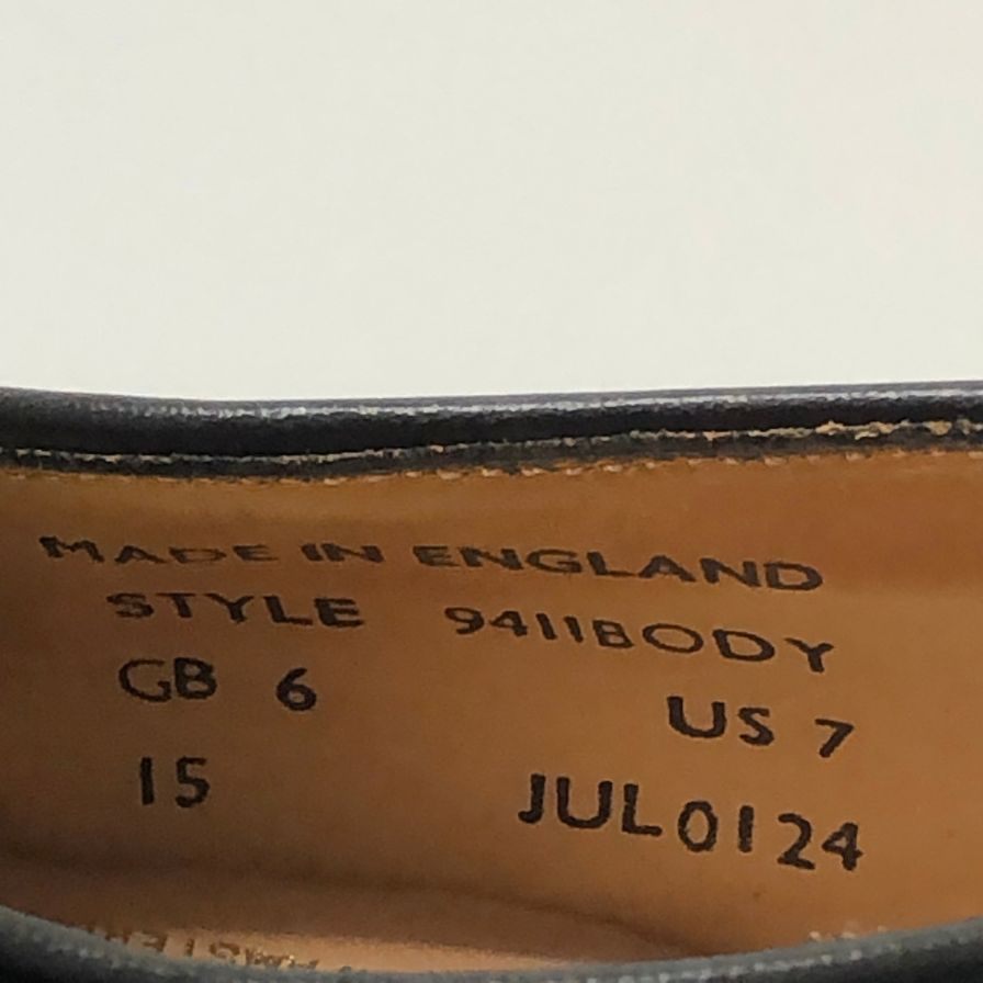 マーク マクナイリー プレーントゥ ブラック サイズ6  MARK MCNAIRY 約25.0cm【AFD8】